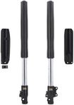 Front Inverted 630MM Fork 45MM/48MM with Shock Protector Cover for Chinese Dirt Pit Bike CRF KLX (Black-12mm Alxe)