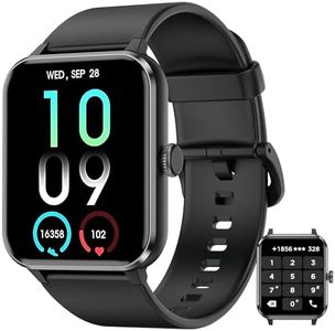 IOWODO Smartwatch Uomo Donna con Effettua o Risposta Chiamate,Orologio Fitness con Monitor del SpO2/Sonno,24H Cardiofrequenzimetro,Orologi Sportivo,Smart Watch Contapassi Android iOS
