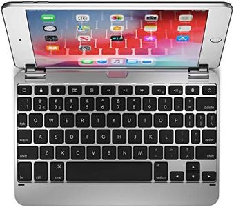 Brydge 7.9 Keyboard Compatible with iPad Mini 4th and 5th Generation | Aluminum | Wireless | Rotating Hinges | 180 Degree Viewing (Silver)