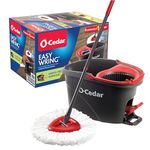 ROKOO Easy Wring Spin Mop and Bucket System Multicolour