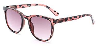 ZAVISH Reading Sunglasses Womens Designer Style Crystal Animal Pink Tinted Sun Readers Glasses Spring Temples UV400 Lens & Case +3.00