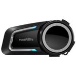 Fodsports FX7 Motorcycle Bluetooth Headset, 10 Riders Mesh Motorcycle Intercom, Dual Chips V5.4 Helmet Bluetooth Headset with Audio Multitasking,Noise Reduction,Music Share, FM,1 Pack