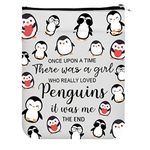 KUIYAI Penguin Gift Penguin Book Sleeve Book Lover Gift Once Upon A Time There Was A Girl Who Really Loved Penguins (once upon penguinUK)