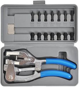 Power Punch Heavy Duty Hole Punch Set, Cr-V 3/32" x 9/32"