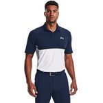 Under Armour Mens 2022 Performance Blocked Golf Polo Shirt - Academy - XL