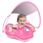 LAYCOL Baby Swimming Float with UPF50+ Sun Canopy Baby Floats for Pool No Flip Overbaby Pool for Baby Age of 3-36 Months