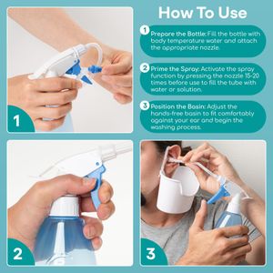 Medi Grade Ear Wax Removal Kit – 300ml Bottle, Olive Oil Drops, Reusable