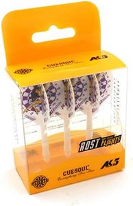CUESOUL Integrated Dart Shaft and Flights in Standard Shape, Set of 3. Unique Designed Pattern