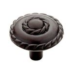 Brainerd Double Rope Knob Flat Black Cabinet Pull