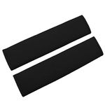 MIRKOO Car Seat Belt Cover Pad, 2-Pack Soft Car Safety Seat Belt Strap Shoulder Pad for Adults and Children, Suitable for Car Seat Belt, Backpack, Shoulder Bag, Laptop Computer Bag (Black)