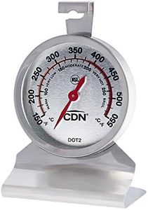 CDN Oven Thermometer ProAccurate®, Easy-to-Read 2"" Dial, Stainless Steel Housing, Temperature Zones, Stand or Hang, Monitor Oven Temperatures, NSF Certified - DOT2