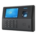 ANVIZ Time Clocks for Employees Small Business - CX3 Fingerprint Biometric Clock in and Out Machine - Finger Scan + RFID + Pin Punching in one, with Night Shifts, No Software Required