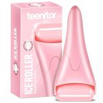 Teenitor Face Roller Ice Roller for Face & Eye Puffiness Relief, Eye Roller for Puffy Eyes, Facial Ice Roller, Ice Face Roller Skin Care Beauty Tools, Pink