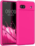 kwmobile Case Compatible with Google Pixel 6a Case - TPU Silicone Phone Cover with Soft Finish - Neon Pink