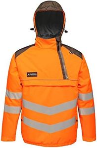 Regatta TRA316LA7BV Tactical Hi-Vis Overhead Bomber, Size Large, Orange/Grey