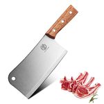 Cleaver Knife - 7'' Meat Cleaver Bone Chopper Butcher Knife Bone Cutting Knife - Stainless Steel Blade - Pearwood Handle for Kitchen Home - ZENG JIA DAO