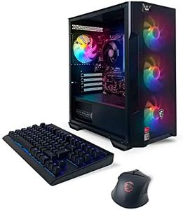 NSX GAMING Raptor Desktop (AMD Ryzen 7 5700G 4.6GHz NVIDIA, 16GB 2 * 8 GB DDR4 3600, 512Gb M2 NVME SSD, RGB Fans, Windows 11 Home, WiFi Ready, Mouse and Keyboard)