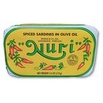 Nuri Portuguese Sardines- Many Flavors Available with Sriracha Packets & Utensils, Salt & Pepper Bundle Pack (Pack of 10)