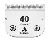 Andis CeramicEdge Carbon-Infused Steel Pet Clipper Blade, Size-40SS, 1/100-Inch Cut Length (64350)