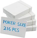 Yuanhe Blank Playing Cards to Write on Poker Size 216PCS Printable Flash Cards for DIY Games