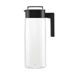 Takeya Patented and Airtight Pitcher Made in The USA, 2 Quart, Black