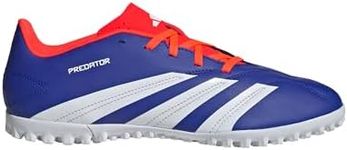 adidas Unisex Predator Club Turf Sneaker, Lucid Blue/White/Solar Red, 8 US Men