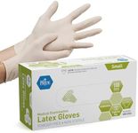 Medpride Medical Exam Latex Gloves 5 mil Thick, Large Case of 1000 Powder-Free