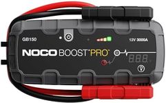 NOCO Boost Pro GB150 3000A 12V UltraSafe Lithium Jump Starter Box, Car Battery Booster, Jump Start Pack, Portable Power Bank Charger, and Jumper Cable Leads for up to 9L Petrol and 7L Diesel Engines