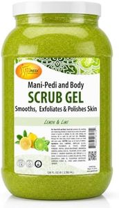SPA REDI – Lemon & Lime Pumice Scrub Gel, Exfoliating, Hydrating & Nourishing, Infused with Hyaluronic Acid, Amino Acids, Panthenol and Comfrey Extract for Glowy Smooth Skin – 128oz Gallon