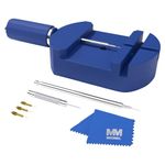 MMOBIEL Watch Band Strap Link Pin Remover Adjustable Repair Tool Kit for Watchmakers with 3 x Extra Pins 1 x Spring Pusher 1 x Steel Punch