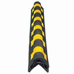 LADWA 1000 mm Parking Safety Pillar Guard, Rubber Bounce Shaped Corner Protector for Car Parking, Wall Edge Protection for Basement, Garage & Outdoor Use, Heavy Duty Durable Material (Pack of 2)