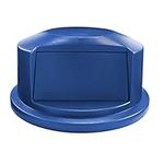 Rubbermaid Commercial Products 1829398 Brute Heavy-Duty Round Waste/Utility Container, 32 gal Dome Lid, Blue