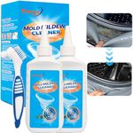 Deuvuo Mould Remover Gel UK 280g, 2 Pack Mold And Mildew Remover Gel With Brush For Washing Machine, Mould Extreme Gel For Bathroom, Painted Walls, Tiles, Ceiling, Window Seals, Wood (2x 5Fl Oz)