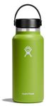 HYDRO FLASK - Water Bottle 946 ml (32 oz) - Vacuum Insulated Stainless Steel Water Bottle Flask with Leak Proof Flex Cap with Strap - BPA-Free - Wide Mouth - Seagrass