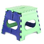 GOCART WITH G LOGO Plastic 12 Inch Baby Foldable Step Stool With Handle(Blue)