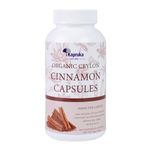 Organic Ceylon Cinnamon Capsules 500mg per Capsule - 100 Capsules