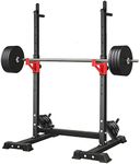 FINEX Squat Rack Stand - Adjustable Height 141-178CM Multi-Level Barbell Rack, 300KG Load Capacity Home Gym Bench Press Rack