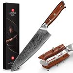 Damascus Chef Knife VG10 Knife Kitchen Knife Damascus Knife Kitchen Professional Chef Knife-Professional Kitchen Knife-Razor Sharp-Natural Rosewood Handle-Gift Box-Yu Series