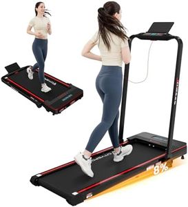 CITYSPORTS Tapis de Course, Tapis de Marche Électrique Pliable, Inclinaison Tapis de Course Pliable, Une Utilisation à Domicile ou au Bureau, Peu encombrant (Rouge Noir)