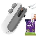 4Mura Rechargeable 2 in 1 Bag Sealer Heat Seal with Cutter, Portable Bag Resealer for Chip Bags, Plastic Bag Sealer Machine for Snacks and Freshness Food Storage(Multicolor) (SEALING MACHINE)