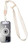 Thread Wallets Phone Sling - Crossbody Phone Holder with Adjustable Lanyard, Anti-Theft Phone Strap, Cross Body Phone Lanyard (Off White)