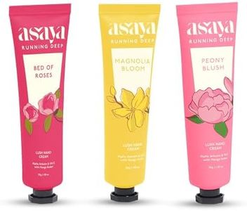 Asaya Pack of 3 Hand Creams for Women & Men | Softens Dry, Rough Hands | Reduces Pigmentation | Alpha Arbutin, Mango Butter & Vit E | All Skin Types | Rose, Magnolia & Peony Fragrance