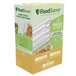 FoodSaver Vacuum Sealer Bags & Rolls | Variety Pack for Airtight Food Storage and Sous Vide | Keeps Food Fresh up to 5X Longer | 6 Rolls and 6 Bags