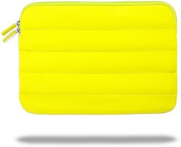 ANECDOTE Laptop Case 13-14 Inch – A Perfect Laptop Sleeve That is Compatible with MacBook Air/Pro and iPad Pro 12.9 – Fits in Your Bag, Padded and Protective with an Aesthetic Design (Neon Yellow)