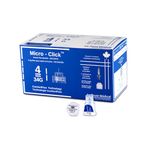 4mm 34G Micro-Click Diabetic Pen Needles [100 pen needles], Insulin Pen Needles, ozempic needles