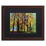 Trademark Fine Art Standing Room Only by Mandy Budan Wood Frame, 16" x 20", Black Matte