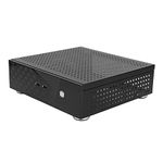 Mini-ITX Case, Desktop Computer Case Good Heat Dissipation Exquisite Compact Black Mini HTPC Case for Home Video Computer, Hotel Computers, etc