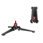 Manbily Mini Tripod Base for Monopods, 3/8" Screw Desktop Tripod with Three Feet, Monopod Stand Support, Travel for Ball Head Tripod/Fluid Head DSLR Camera Camcorder, Tilt 20° & Rotate 360° (M-2)