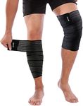 ONTYZZ Long Elastic Knee Wrap Compression Bandage Brace Support for Legs Plantar Fasciitis/180cm