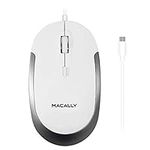 Macally Wired USB C Mouse for Mac &